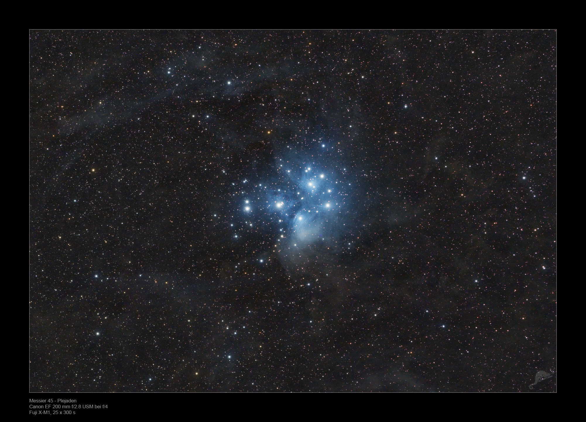 pleiades and orion nebula